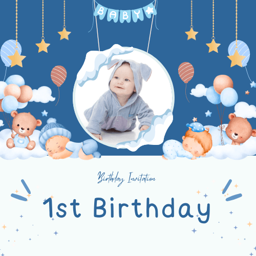1st Birthday Invitation