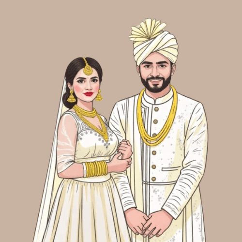 Caricature Wedding Invitation