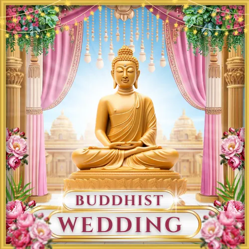 Buddhist Wedding Invitation Cards & Video Marriage Templates