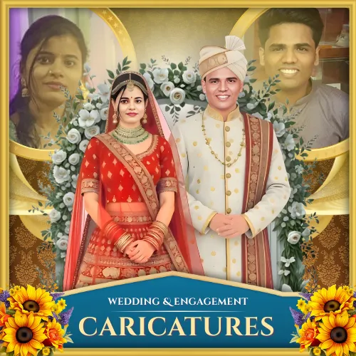 Unique & Custom Caricature Wedding Invites | Cartoon Couple Cards & Videos